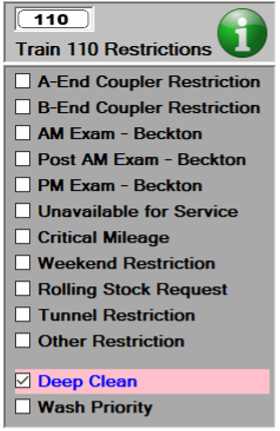 We see the restrictions detail again, this time with a Deep Clean Restriction restriction set.